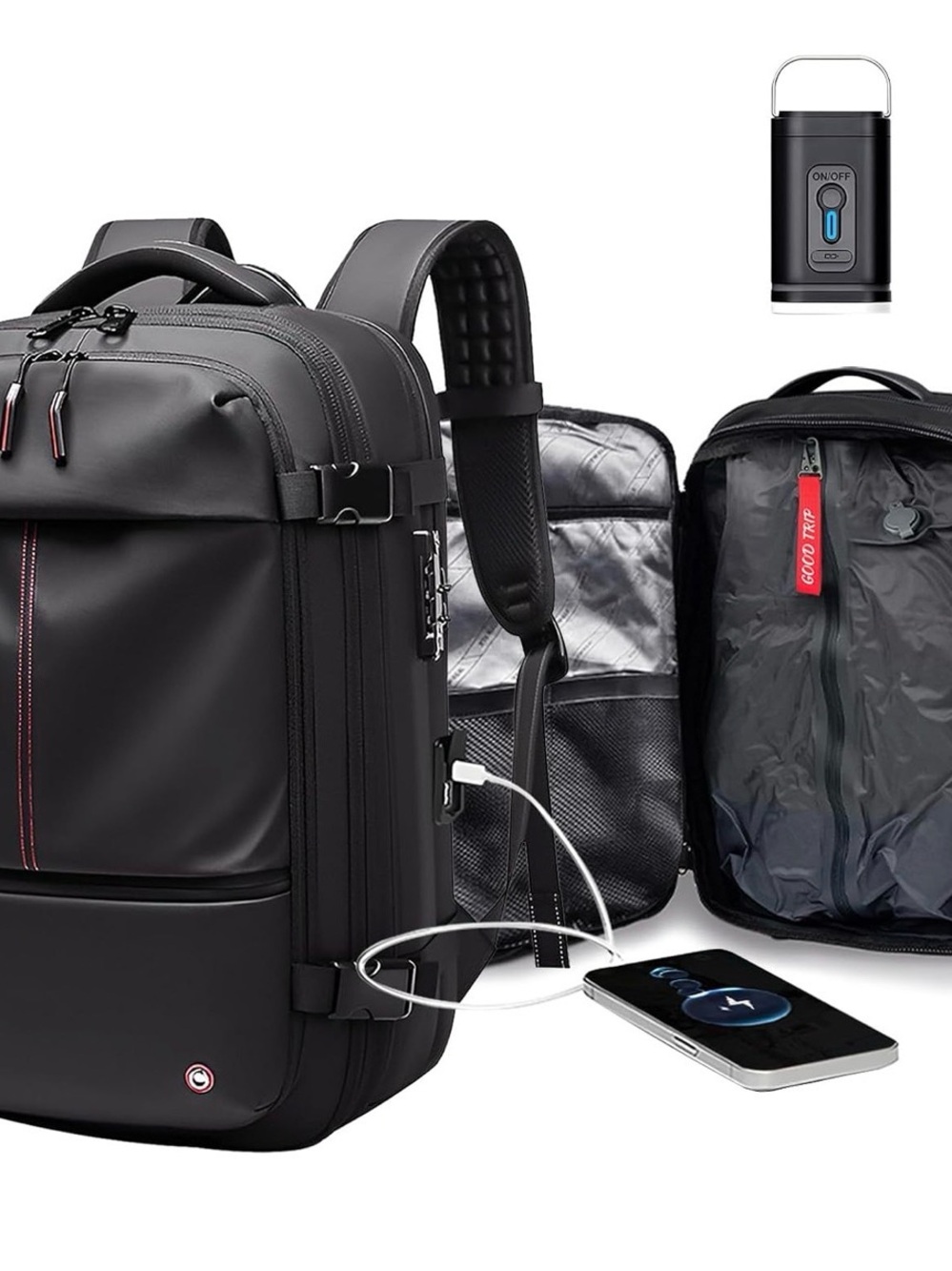 Travel Backpack with USB Charging Port